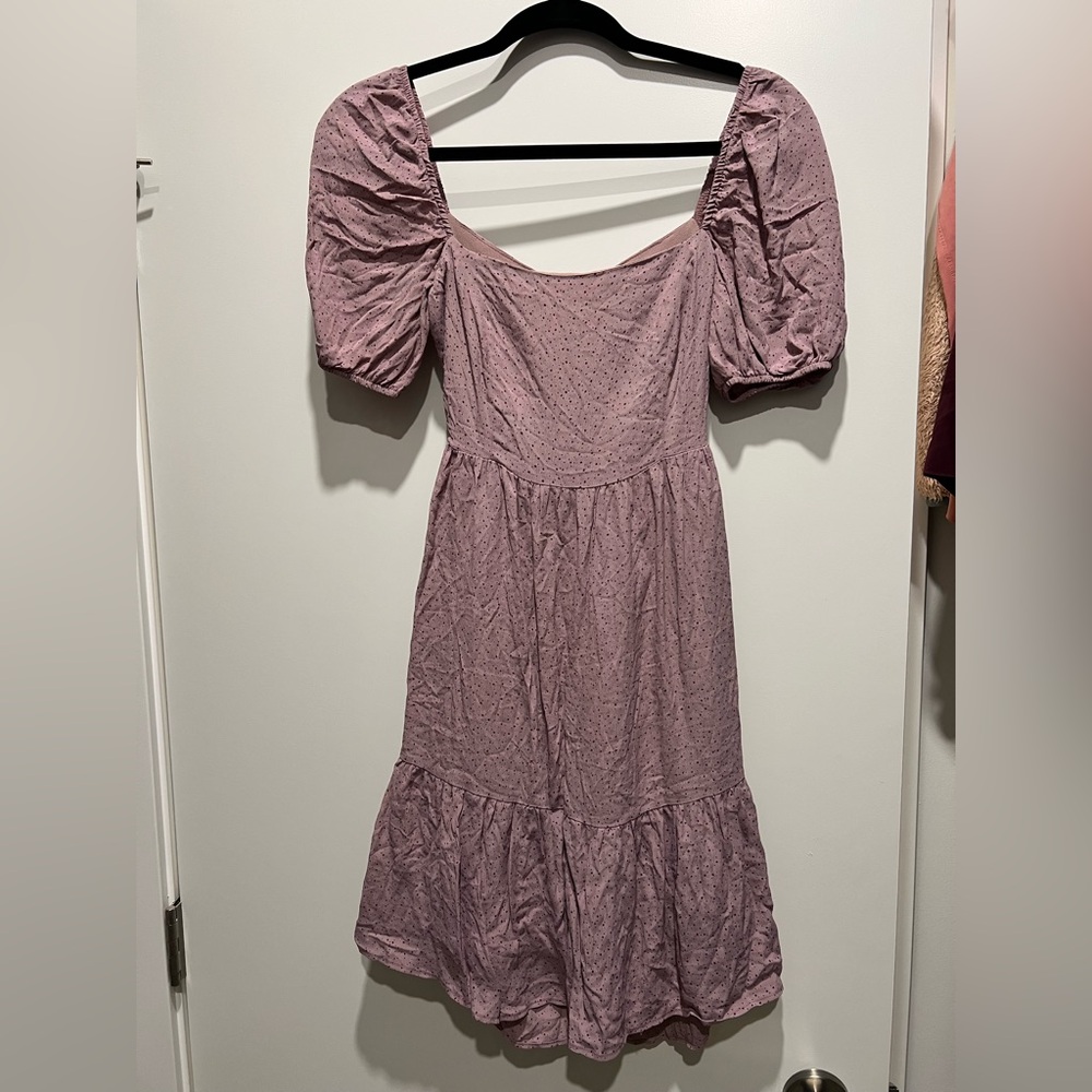 Park & Fifth Mauve Puff Sleeve Top